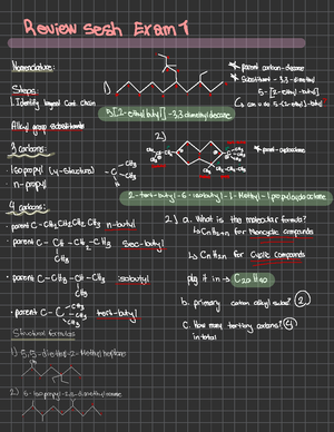 CHM 2210-11 Sp 25 Exam 1 Answer key - CHM Examination 1A February 07 ...