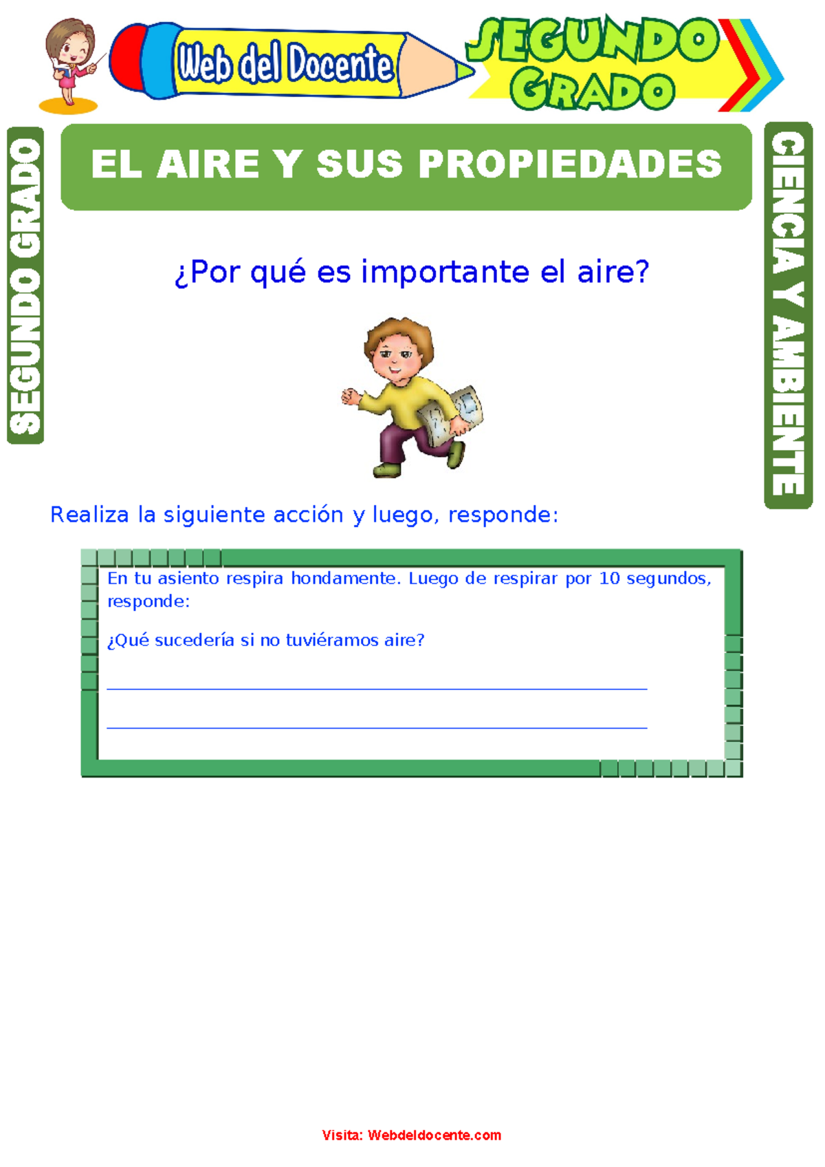 El Aire y sus Propiedades para Segundo Grado de Primaria - ¿Por qué es ...