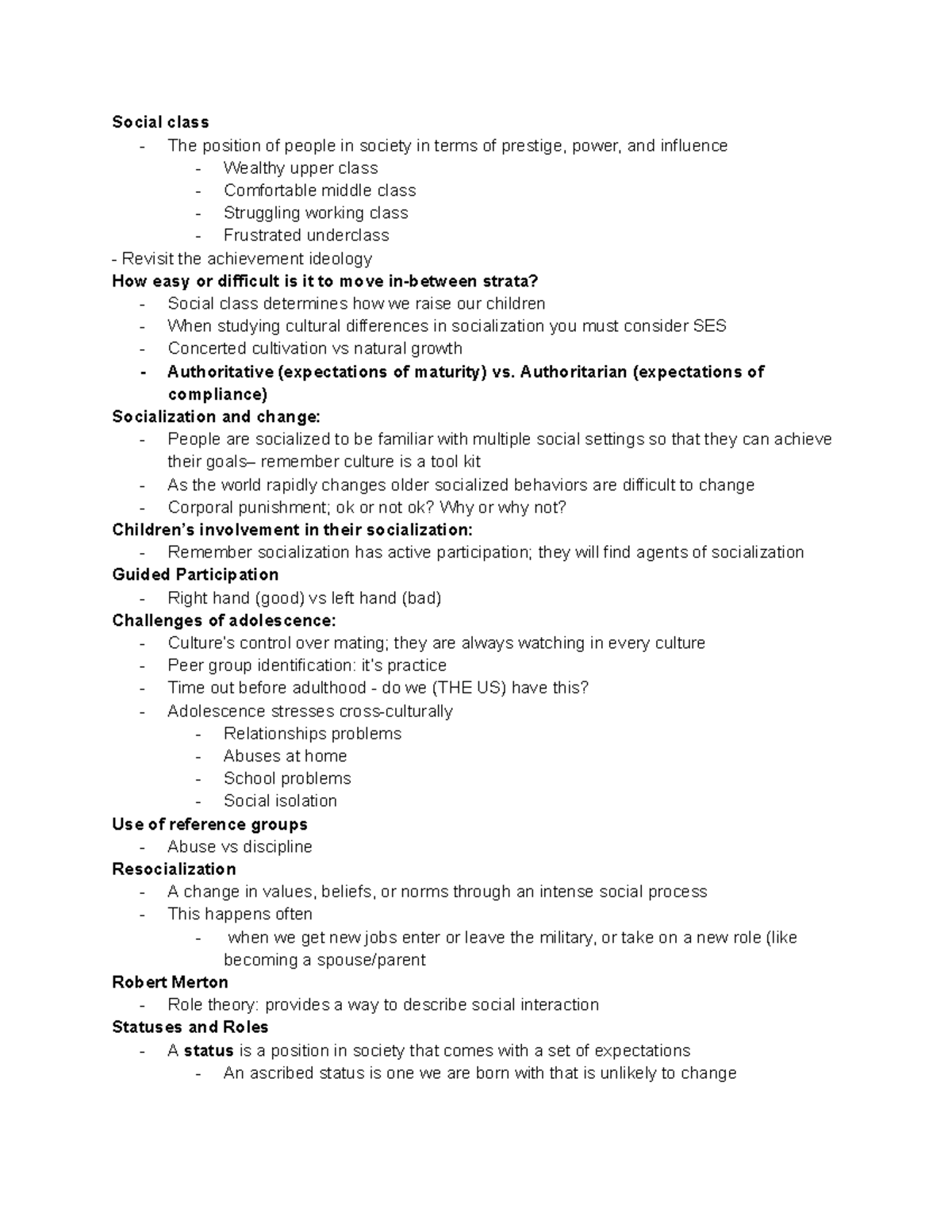 Sociology 101: Notes on Deviance, Social Control, and Class Dynamics ...