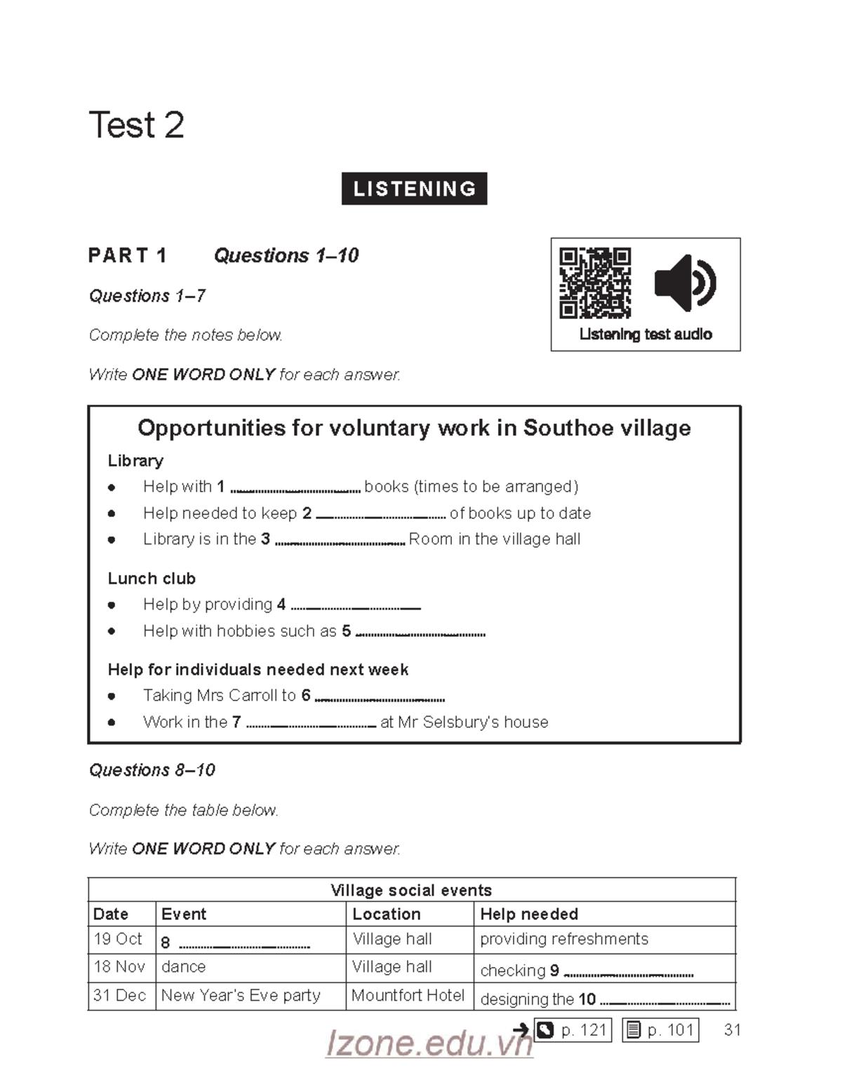Test 2 Listening & Reading Questions - Cam 17 - Studocu