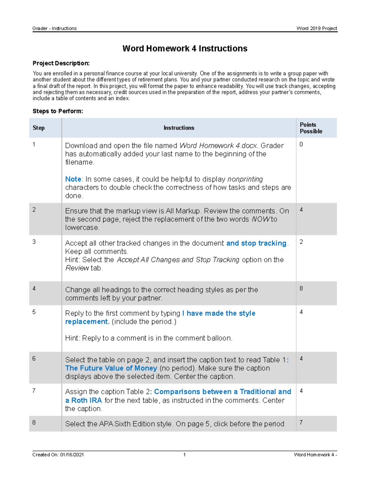 Word Homework 4: Formatting Guidelines for Group Paper Project - Studocu