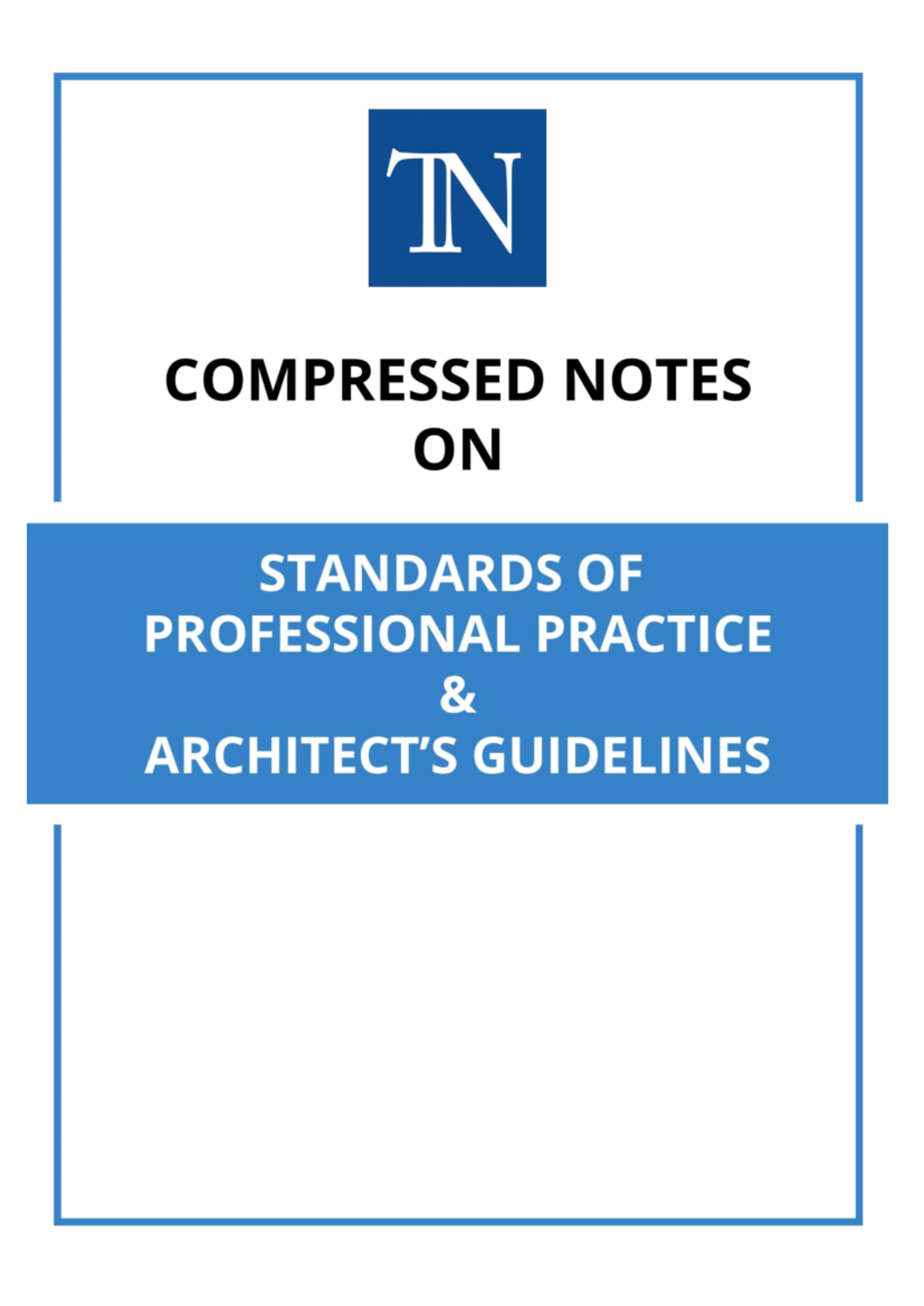 Compressed Notes on SPP - Architect's Guidelines & Standards - Studocu