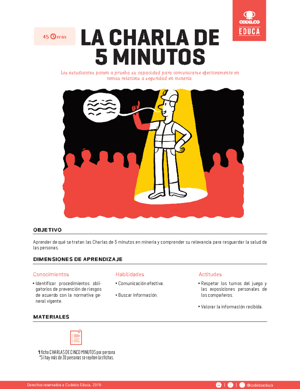 Charla de Seguridad en Minería: Actividad de 5 Minutos - Document Preview