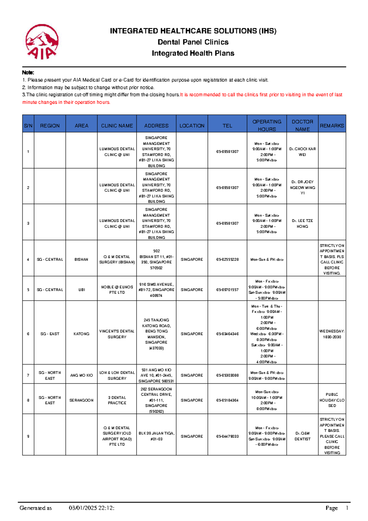 Panel Clinic Dental Integrated Health Plans 78341 20250103221248543 ...