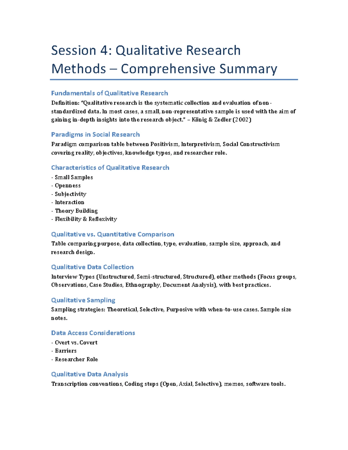 ESR 101 Lecture 1 Summary: Introduction to Empirical Social Research ...