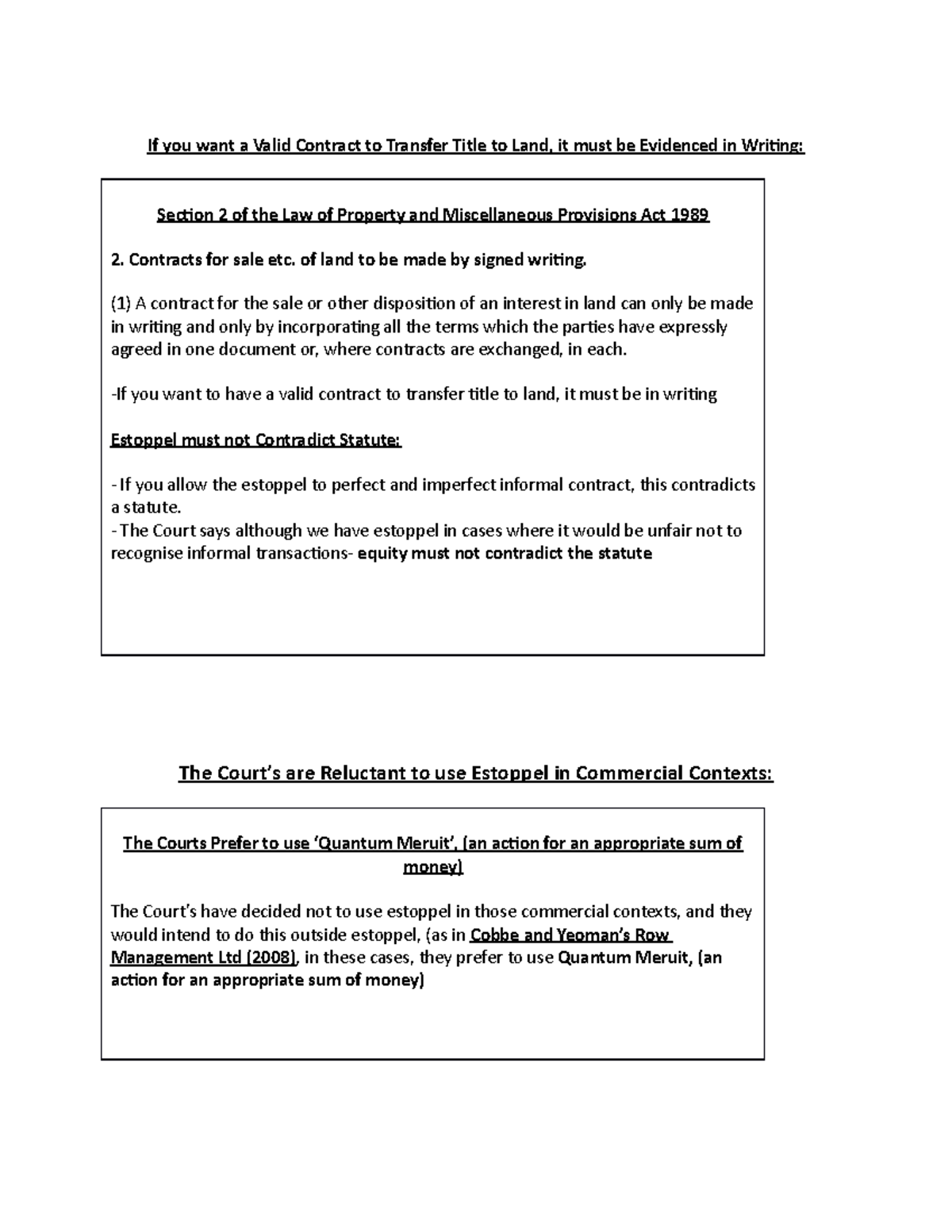 Prescriptive Acquisition of Easements & Adverse Possession Basics - Studocu