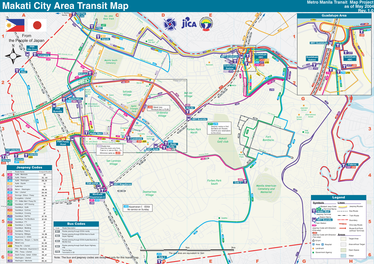 Metro Manila Transit Map Project (MMTM) - May 2004 Revision - Studocu