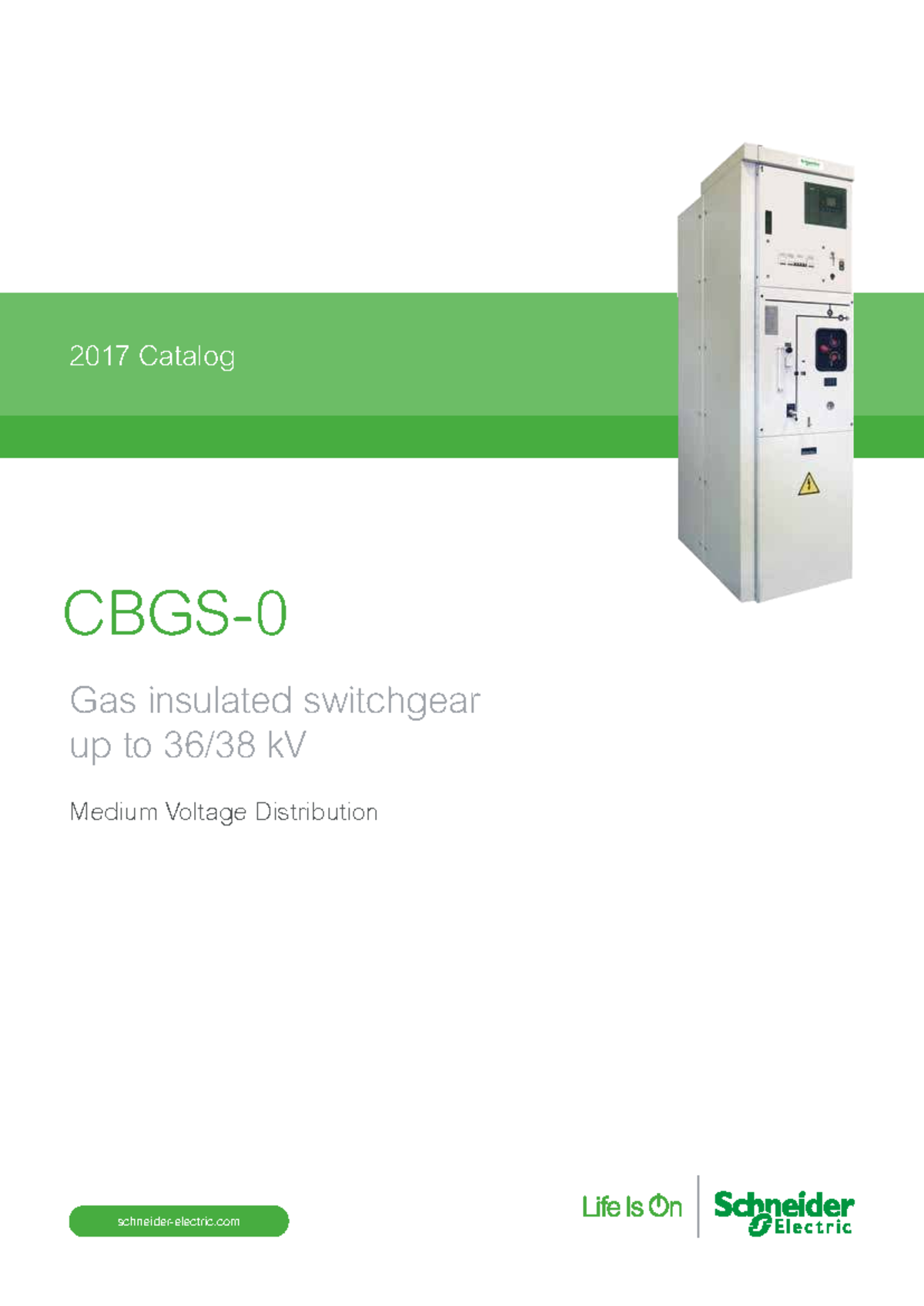 CBGS-0 Catalog: Gas Insulated Switchgear for Medium Voltage ...