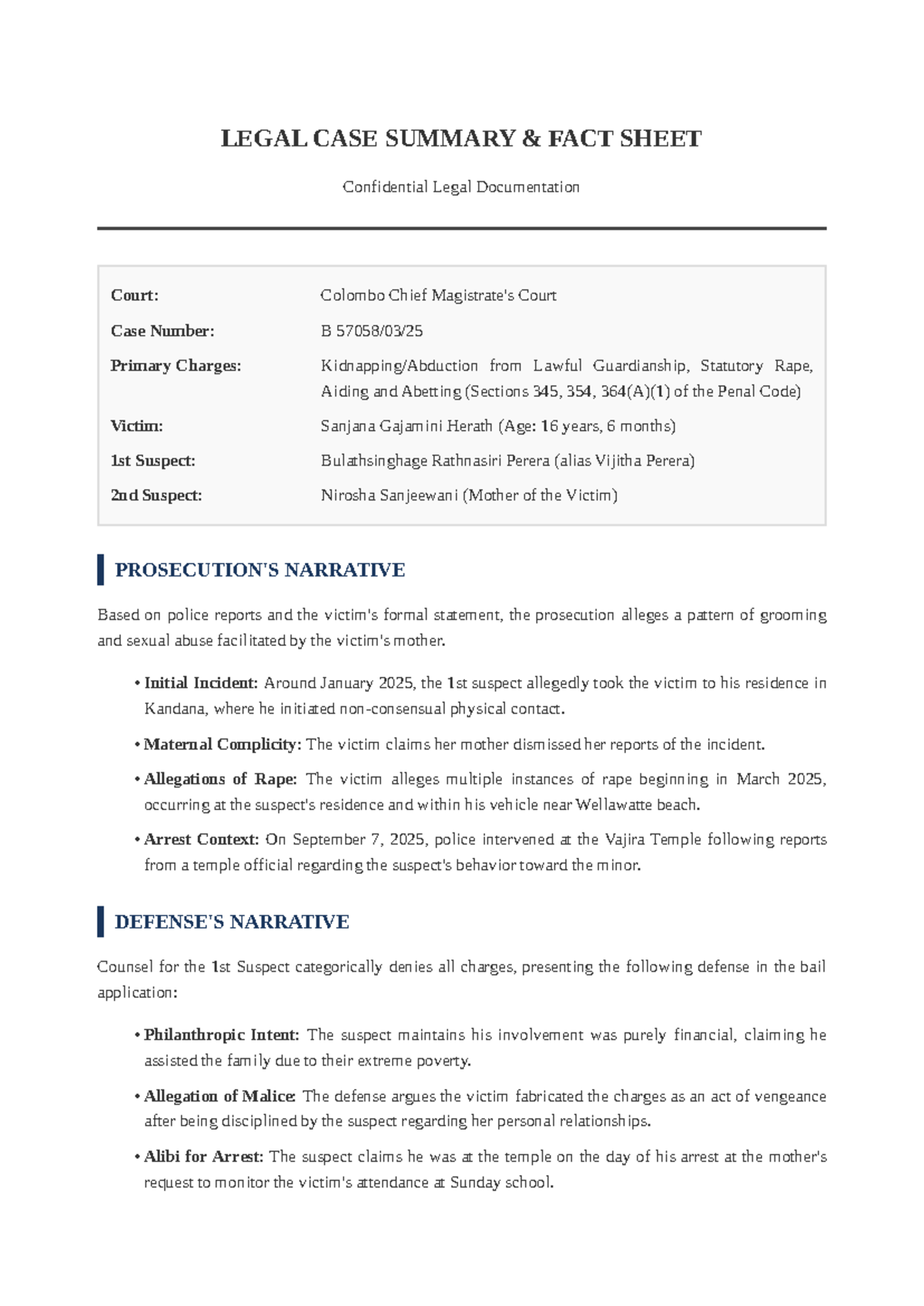 Case Summary B57058: Legal Analysis of Statutory Rape Charges - Studocu