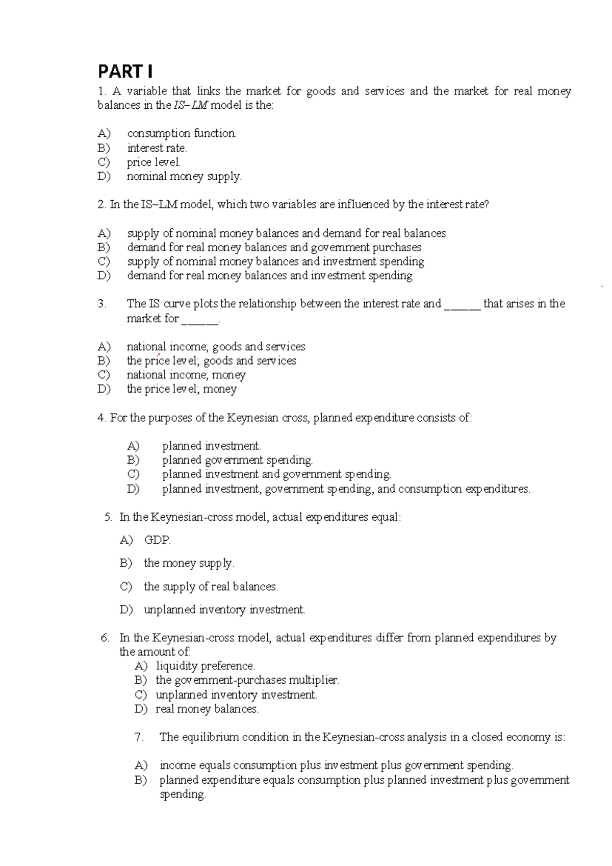 Chapter 1: Introduction to Macroeconomics Concepts and Theories - Studocu