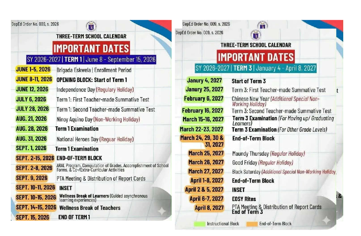 DepEd Order No. 009, S. 2026: 3-Term School Calendar Guide - Studocu