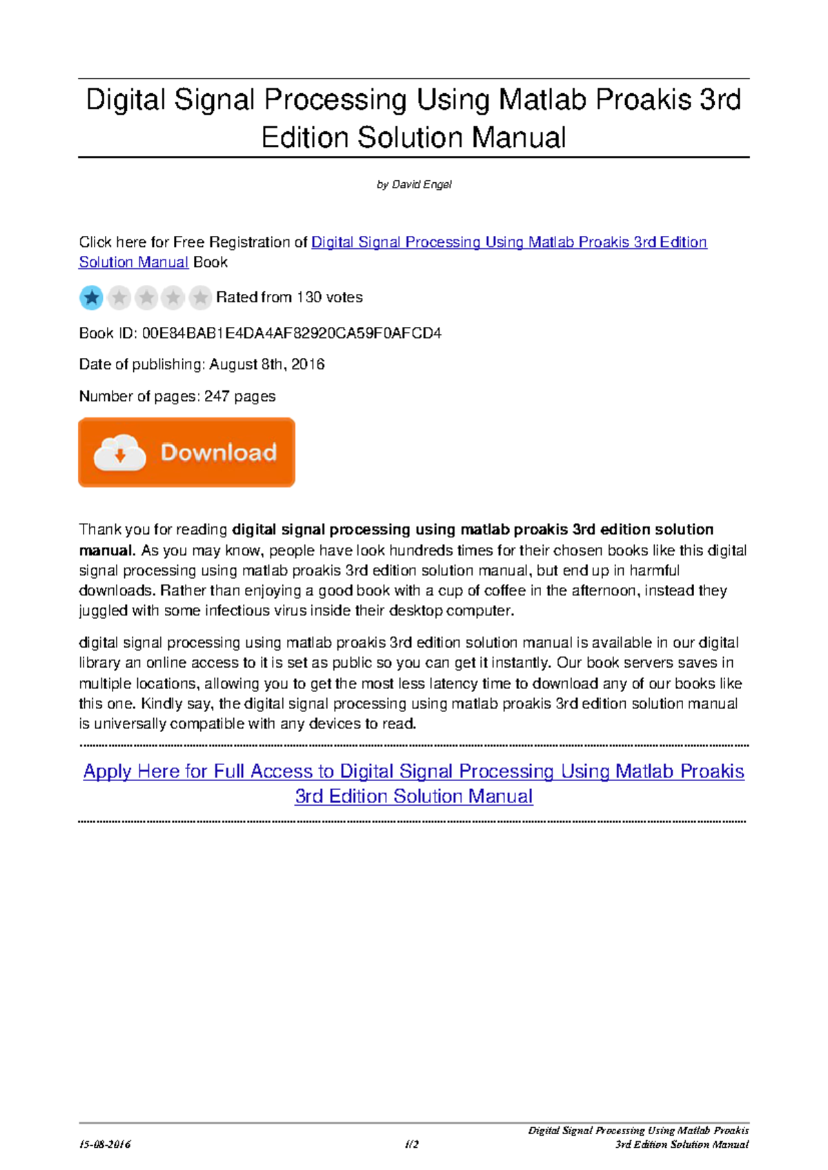 Digital-signal-processing-using-matlab-proakis-3rd-edition-solution ...