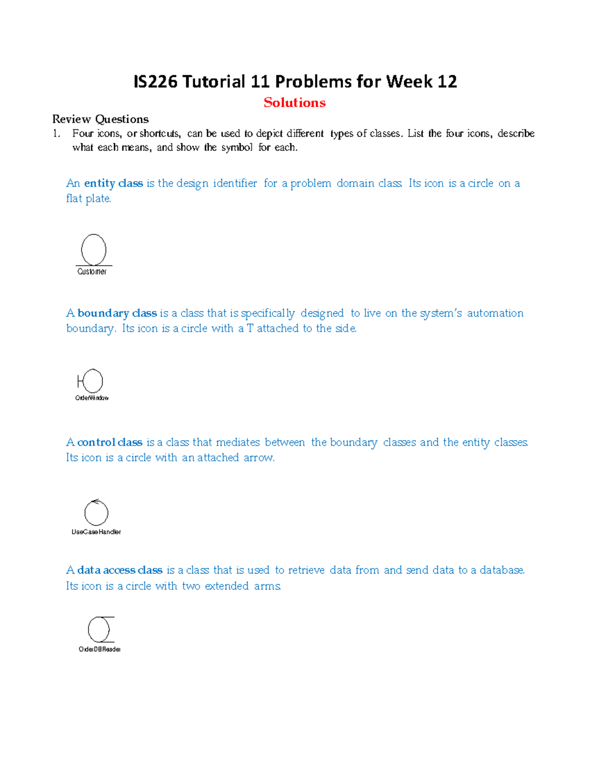 IS226 Tutorial Week 12 Solutions: Object Responsibility & Class Design ...