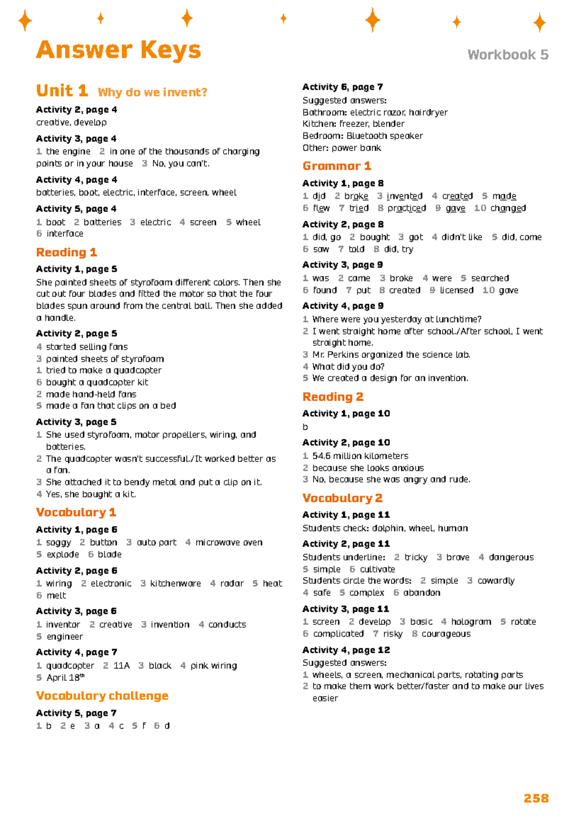 NIK L5 Workbook Answer Key: Unit Activities and Solutions - Studocu