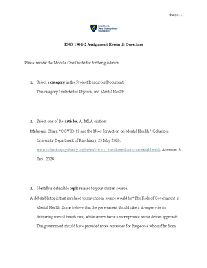 ECO 202 Project 8-1 - Economic - ECO 202 Project Economic Summary ...