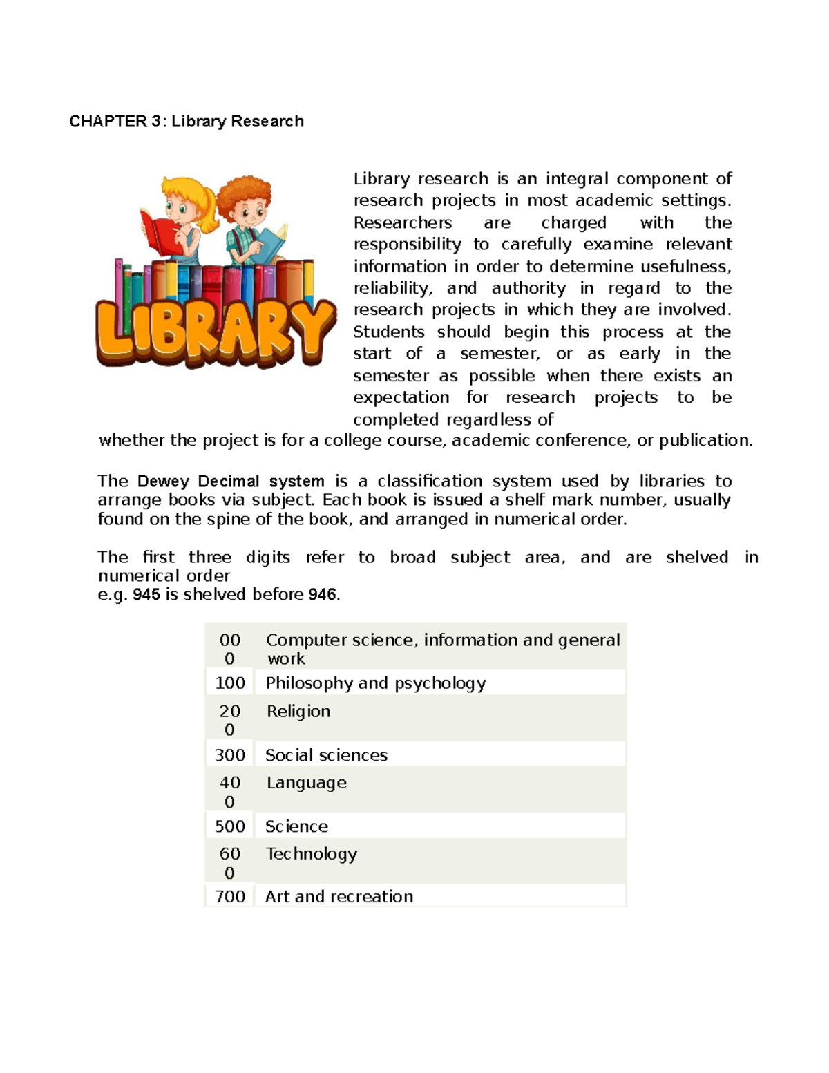 Chapter 3 - Understanding Library Research Techniques - Studocu