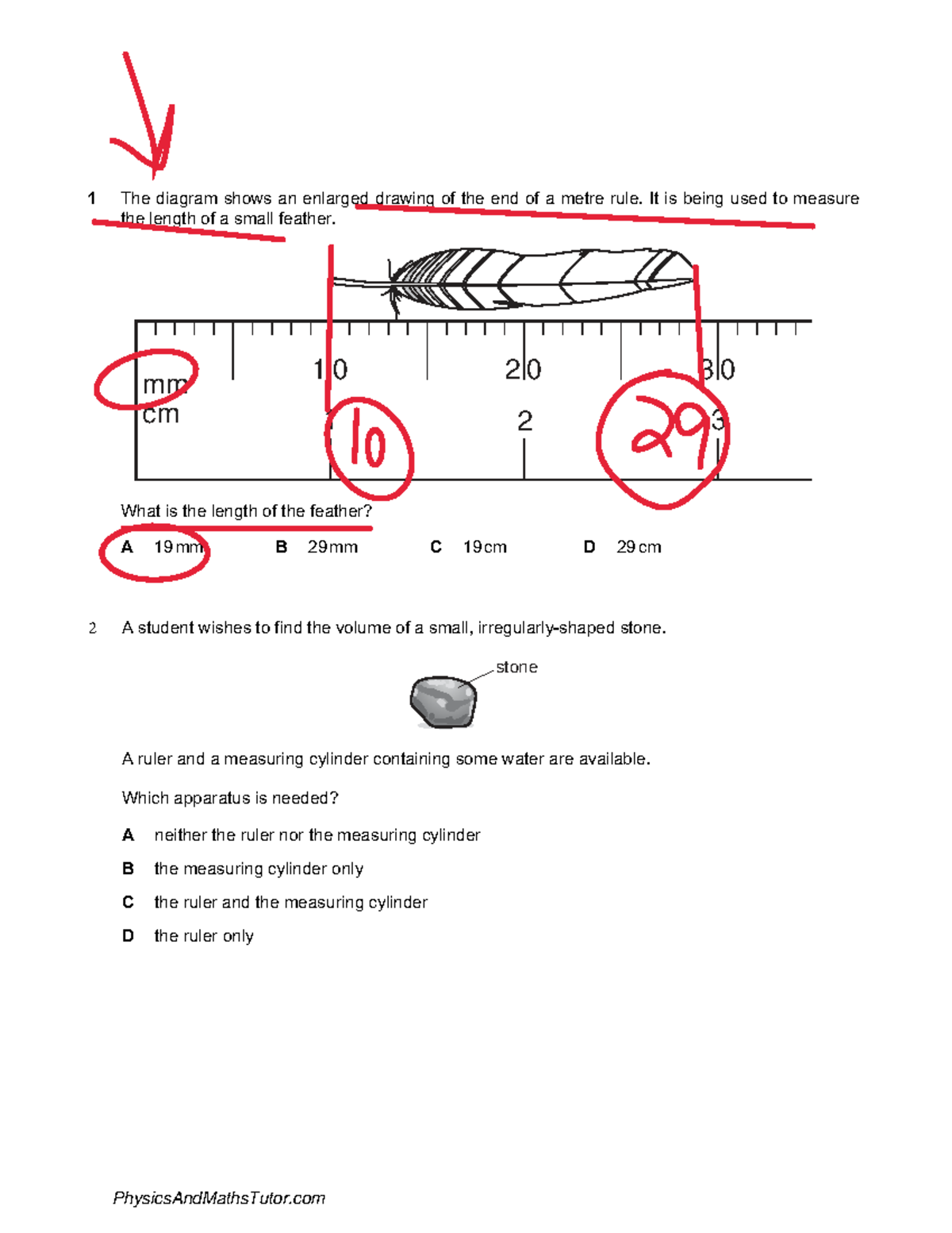 Length & Time MCQ QP - Physics Exam Preparation - Studocu