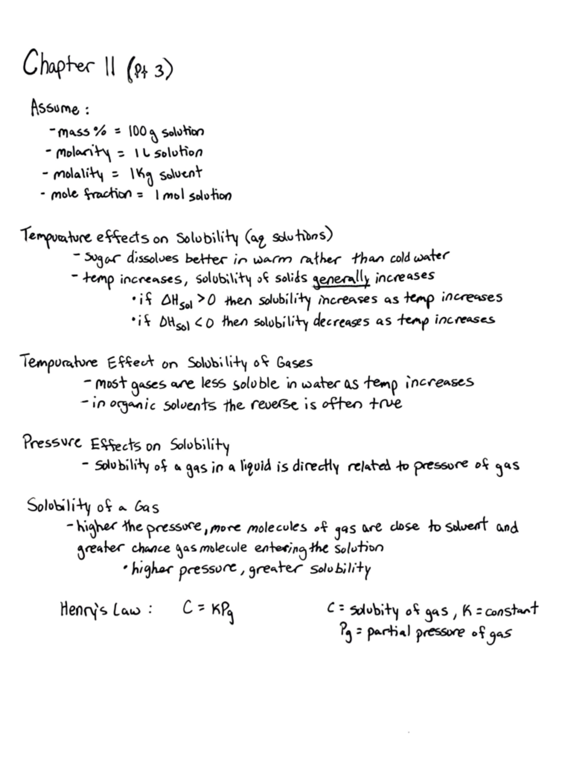 Chapter 11: Solutions and Colloids Notes (Pt 3) - Chapter 11 (P+ 3 ...