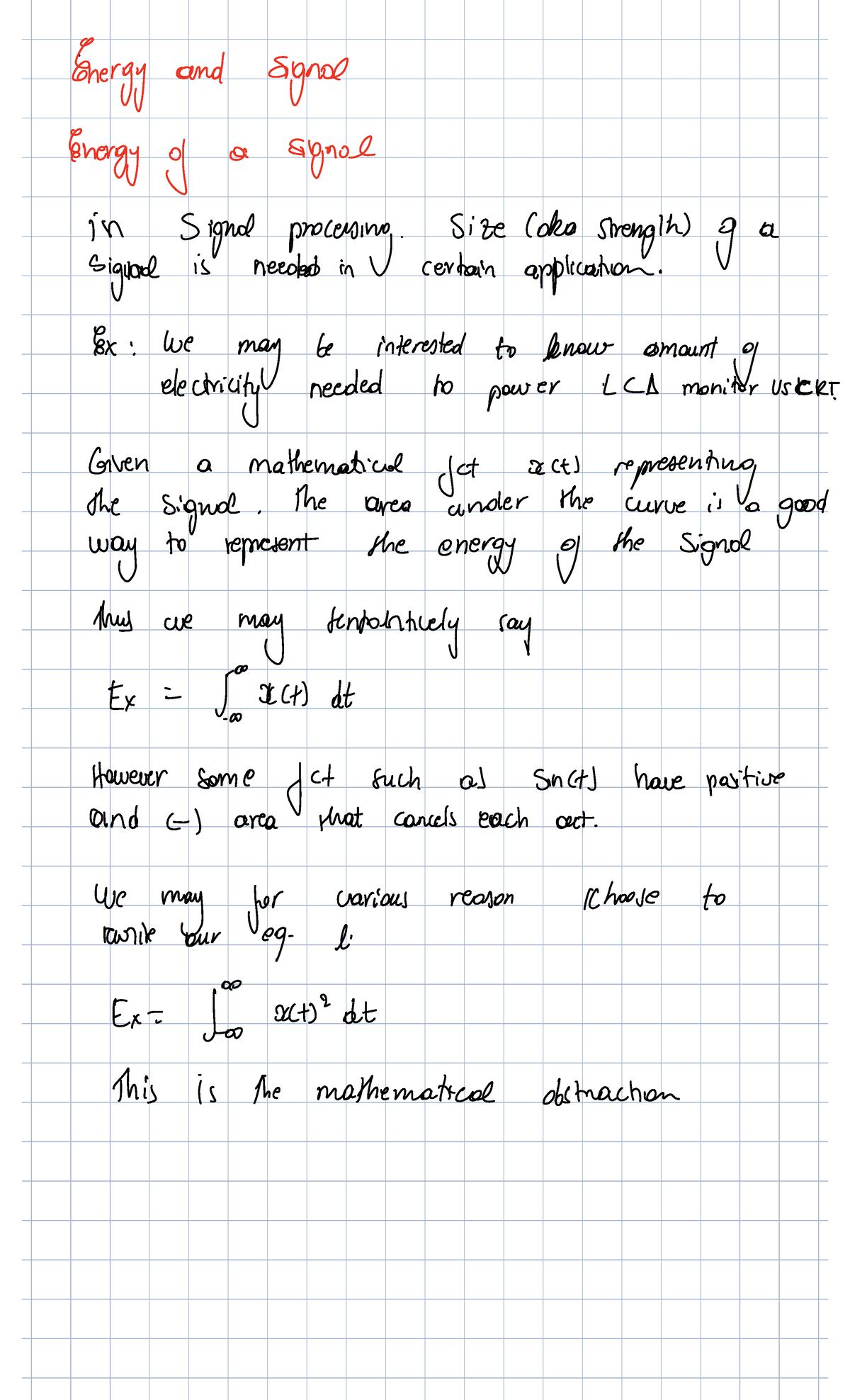 Signal Energy Analysis in Signal Processing (Course Code: Coko) - Studocu