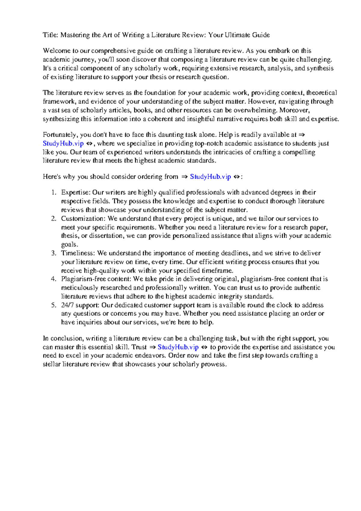 Mastering Literature Reviews: Essential Guide for CSUs - Studocu