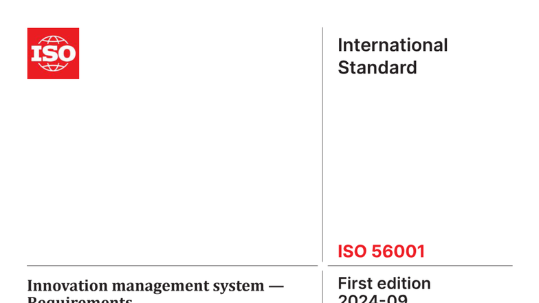 ISO 56001:2024 Innovation Management System Requirements Overview - Studocu