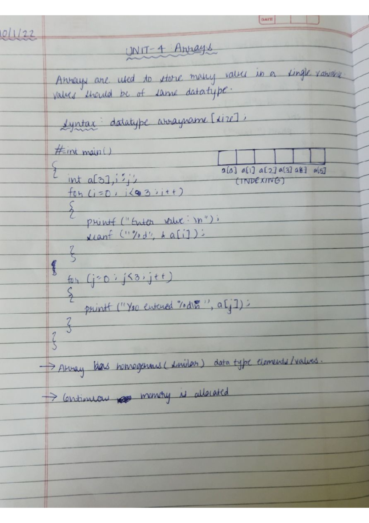 Fundamentals of Arrays: Concepts and Applications - Studocu
