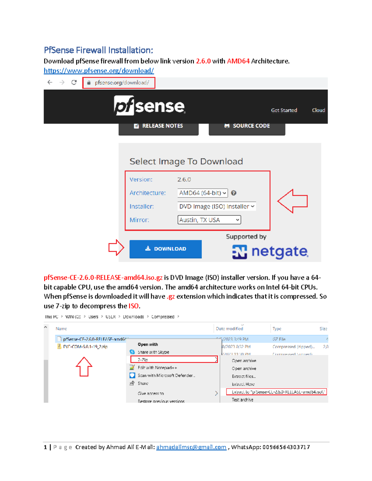 06-Pf Sense Install - PfSense Firewall Installation: Download pfSense ...