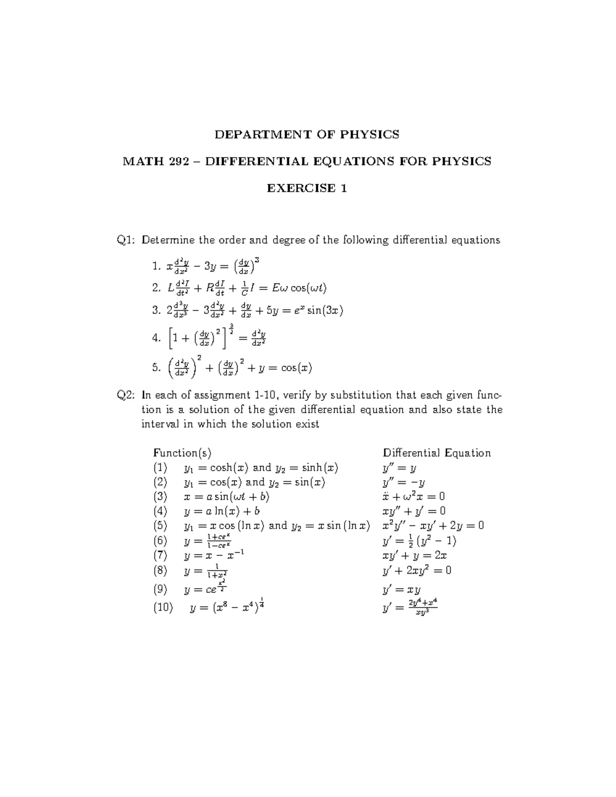 2nd order differential equations exam questions 24 240419 032549 - 2 nd ...