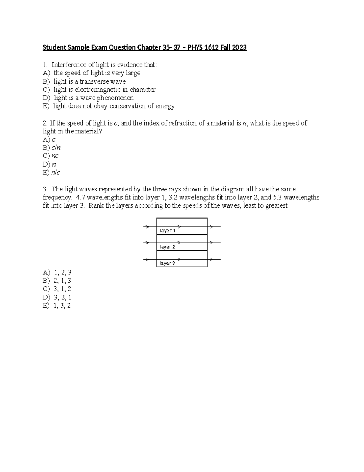 Student Sample Question Chapter 35 to 37 - Student Sample Exam Question ...