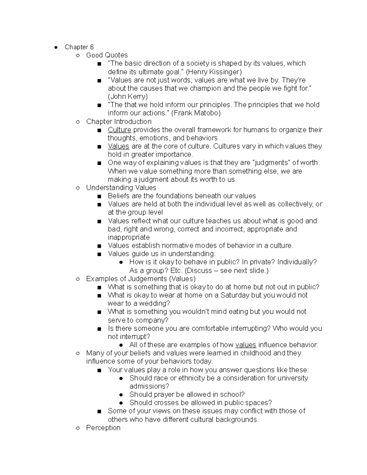 ISS 210 Notes; Chapter 6 - Chapter 6 Good Quotes “The basic direction ...
