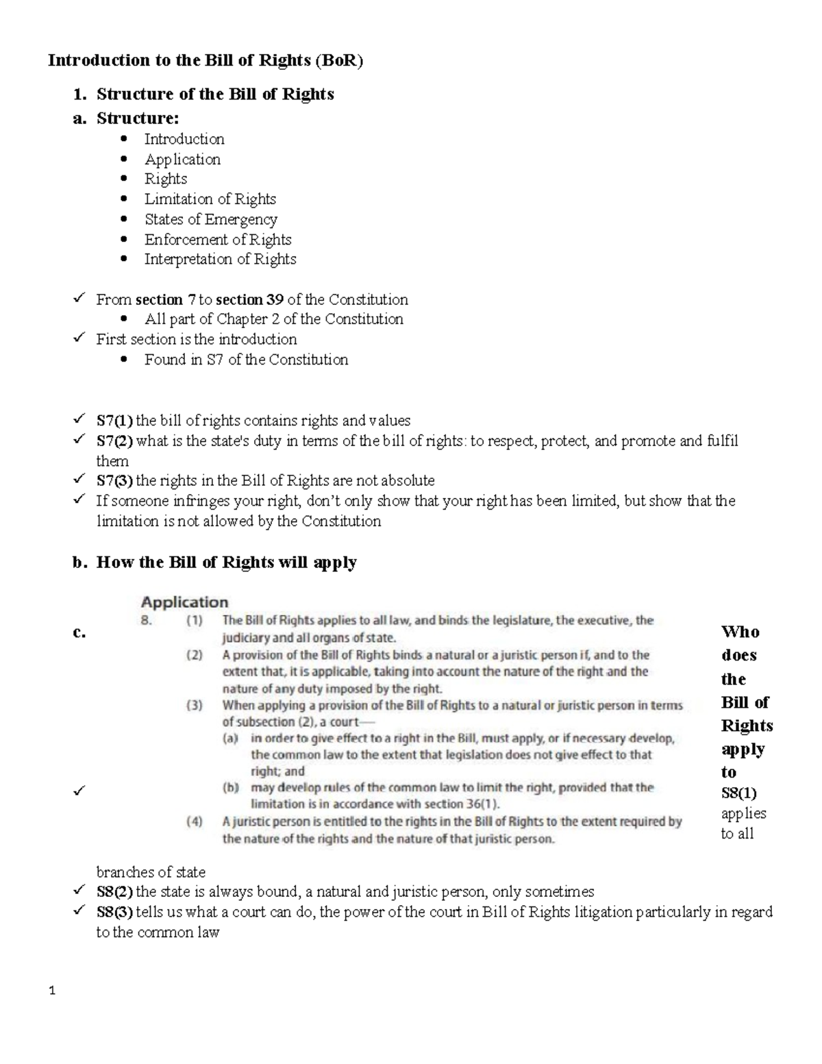 Topic 5: Detailed Overview of the Bill of Rights Structure and ...