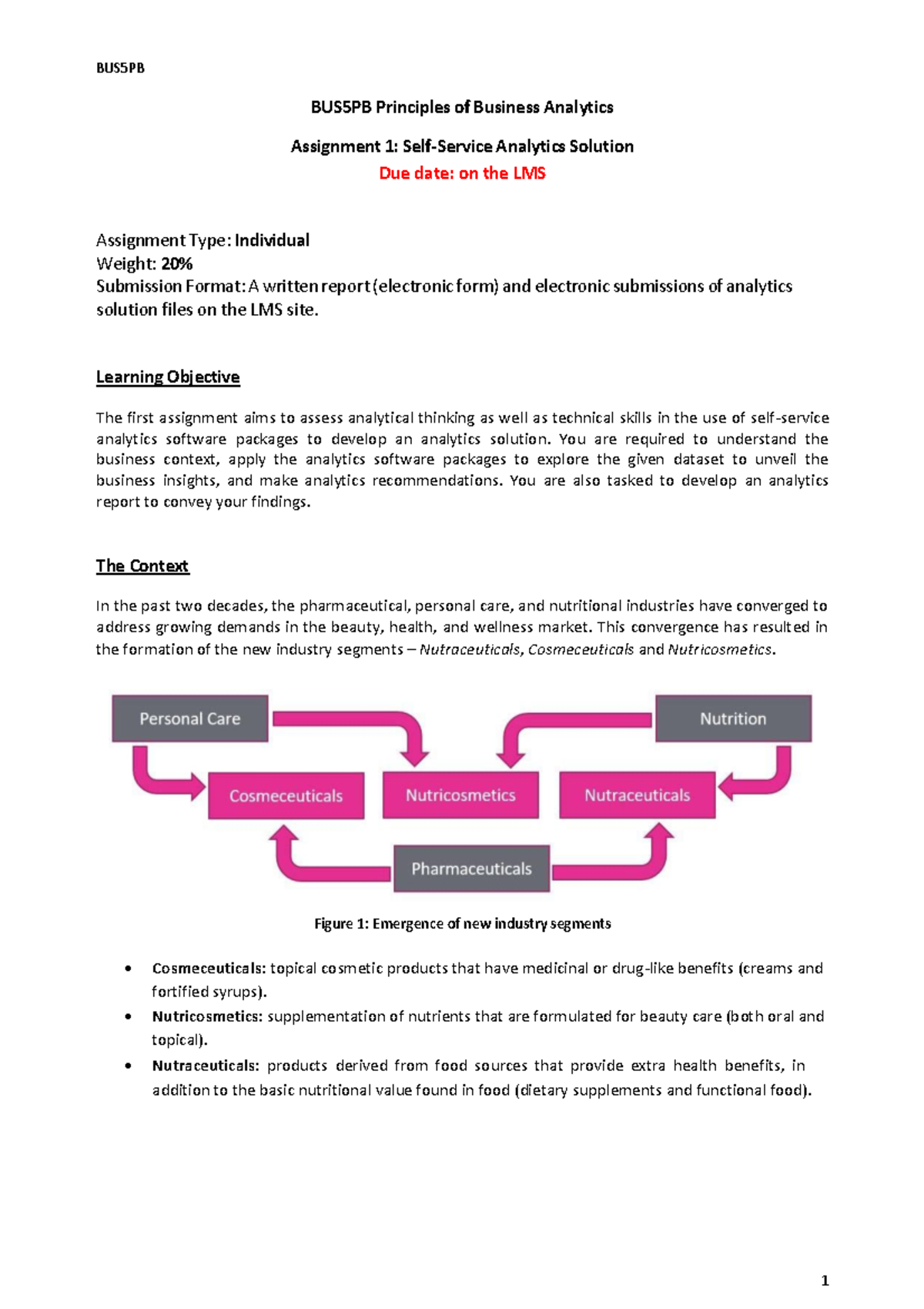 BUS5PB Assignment 1 Sum 2024 - BUS5PB Principles of Business Analytics ...