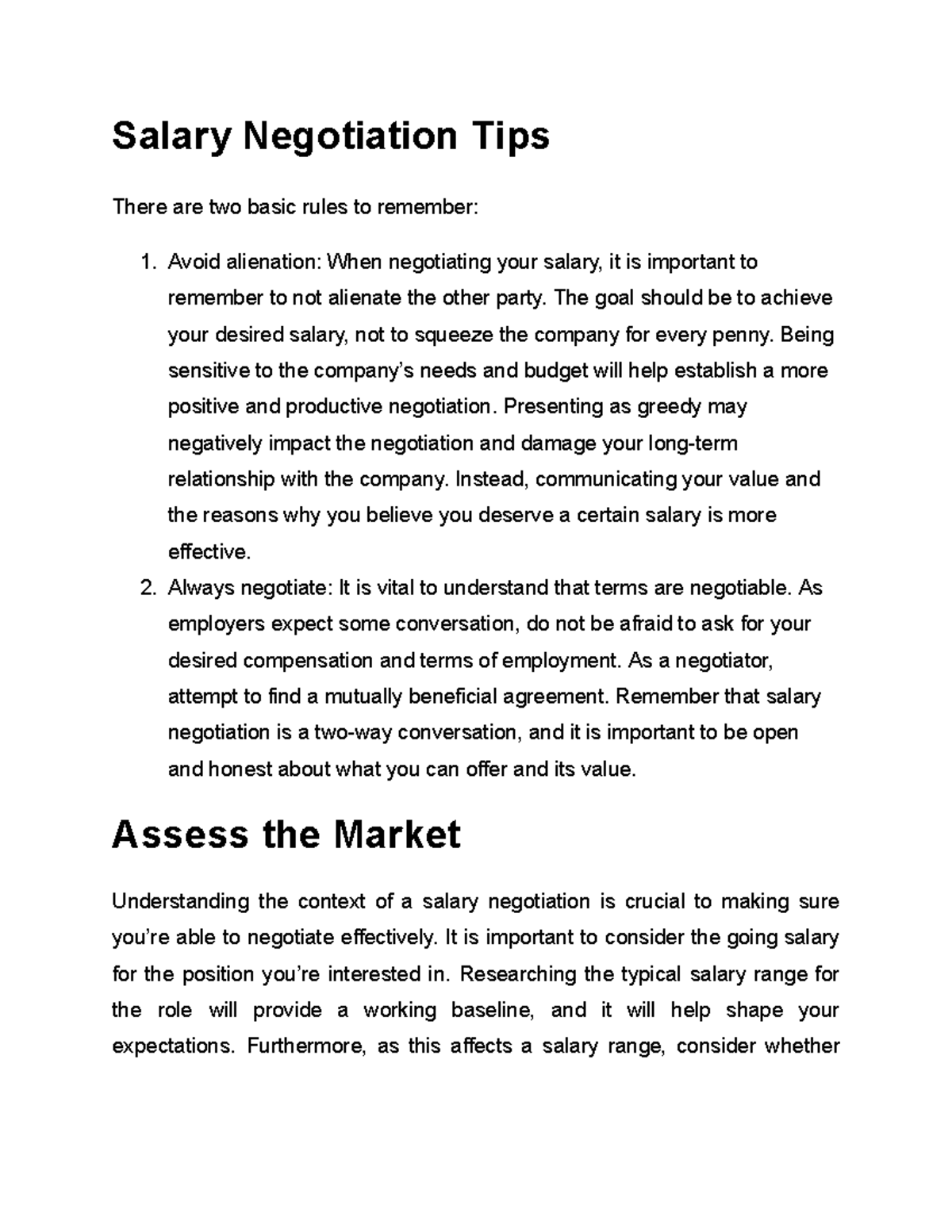 Stunning Salary Negotiation Rules image