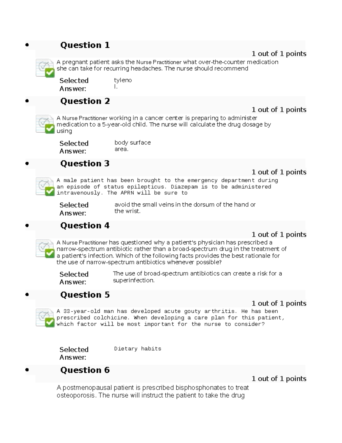 NURS 6521 Advanced Pharmacology Final Exam Review Questions and Answers ...