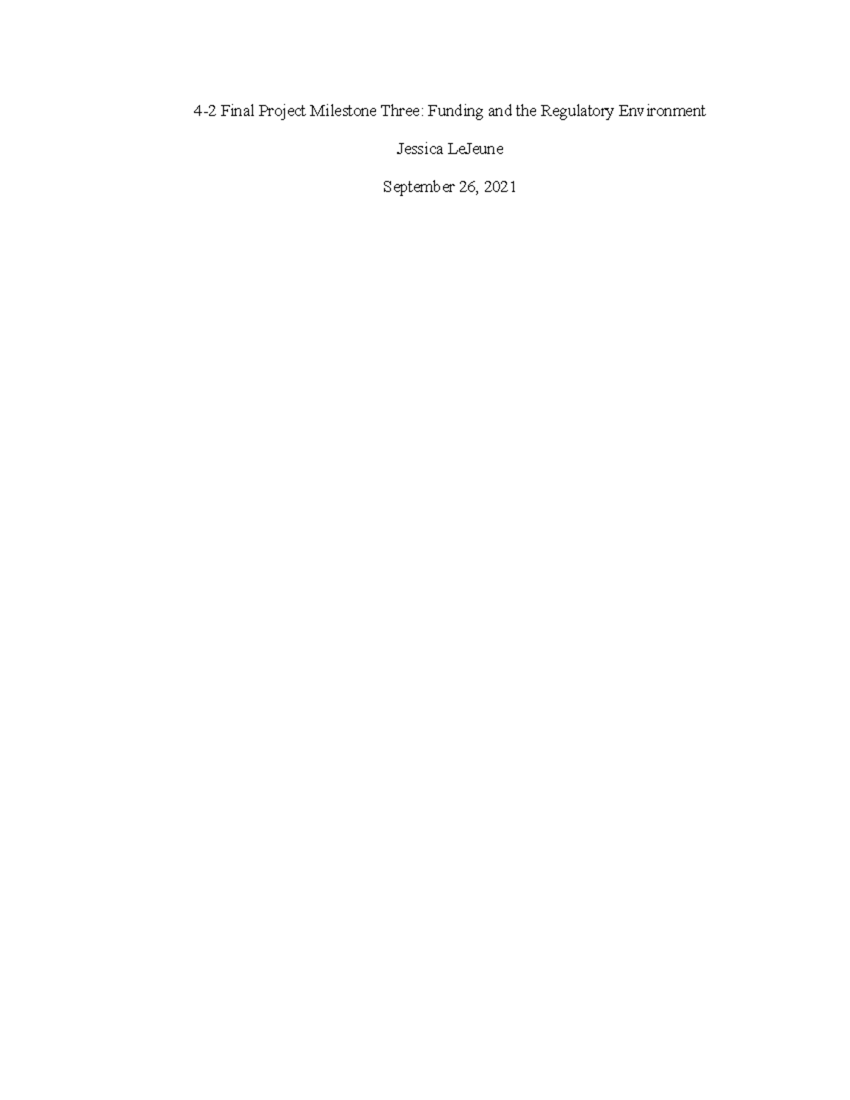 HSE220 Final Project Milestone 3: Funding & Regulatory Insights - Studocu