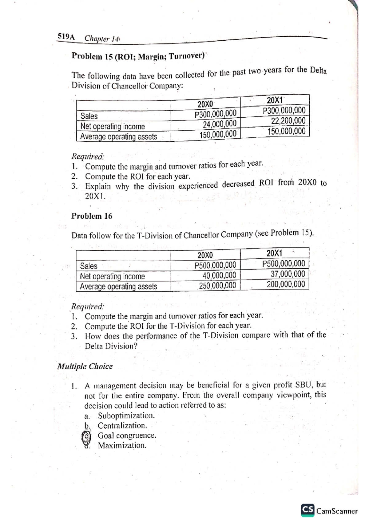 CH14 SCM Multiple Choice Questions Answer Key - Studocu