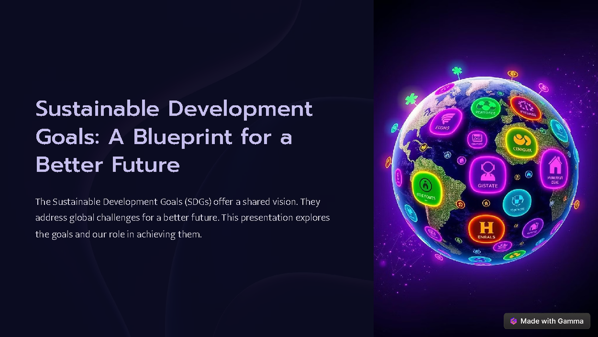 Sustainable Development Goals A Blueprint for a Better Future ...