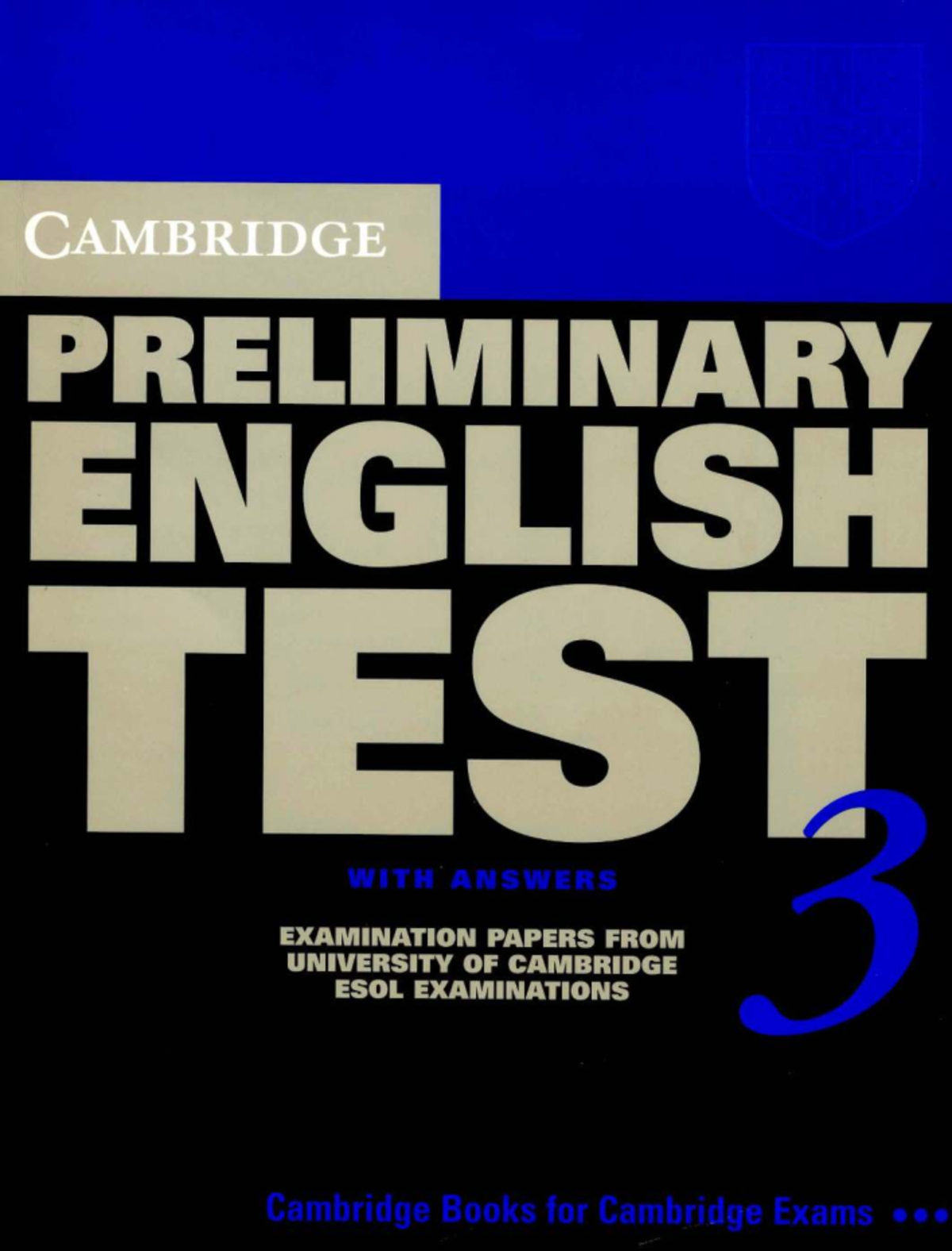 PET 3 Exam Papers with Answers: Cambridge Preliminary English Test ...