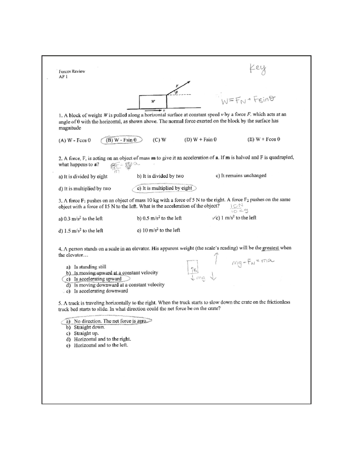 Midterm Study Guide for Course XYZ123: Key Concepts and Topics - Forces ...