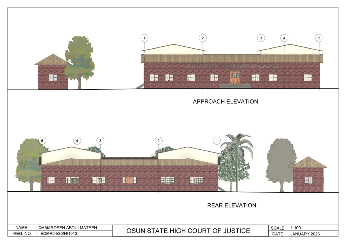 Osun state high court design proposal - Architectural Design Studio - 5 ...
