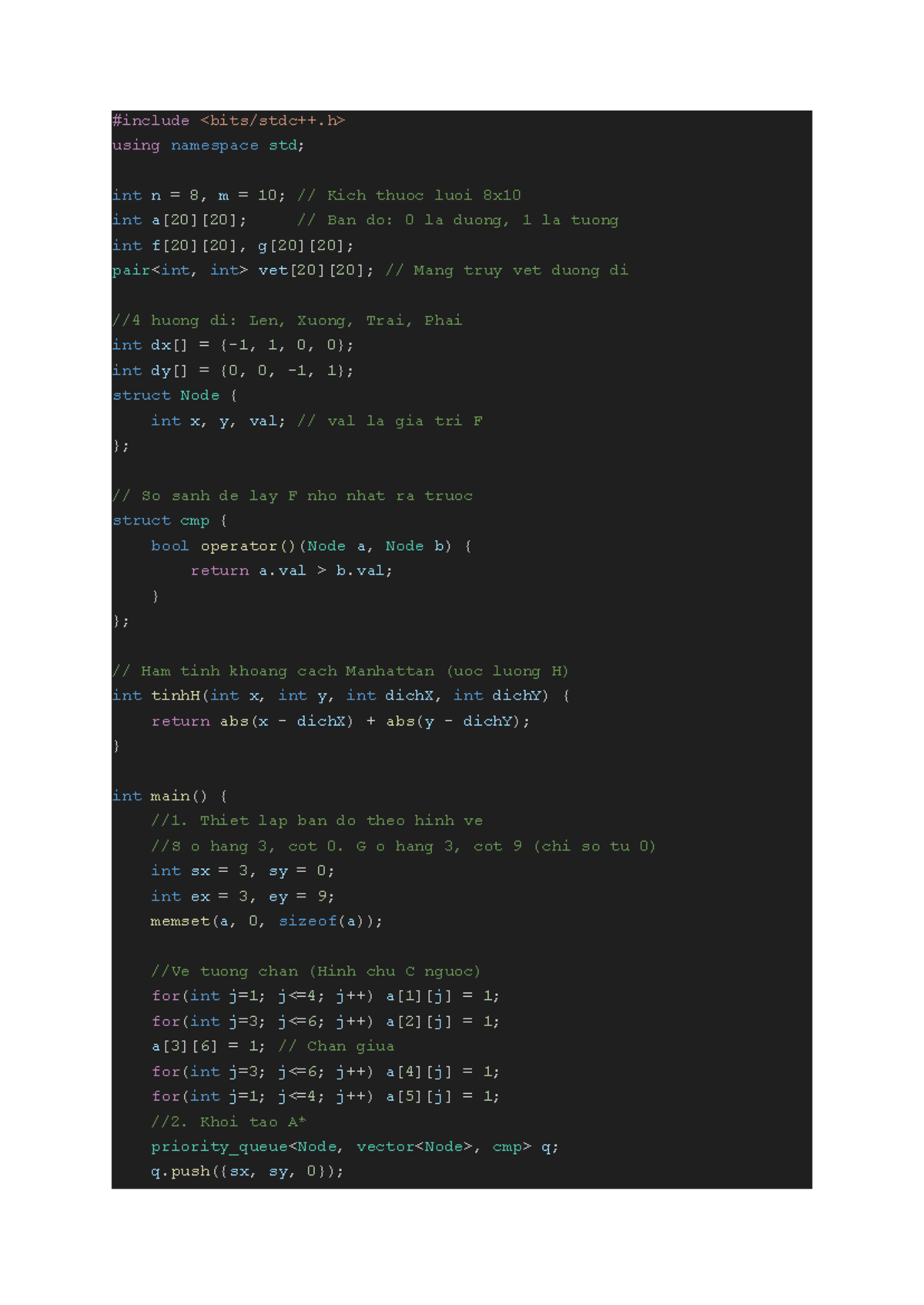 B23DCCN366 A* Pathfinding Algorithm Implementation in C++ - Studocu