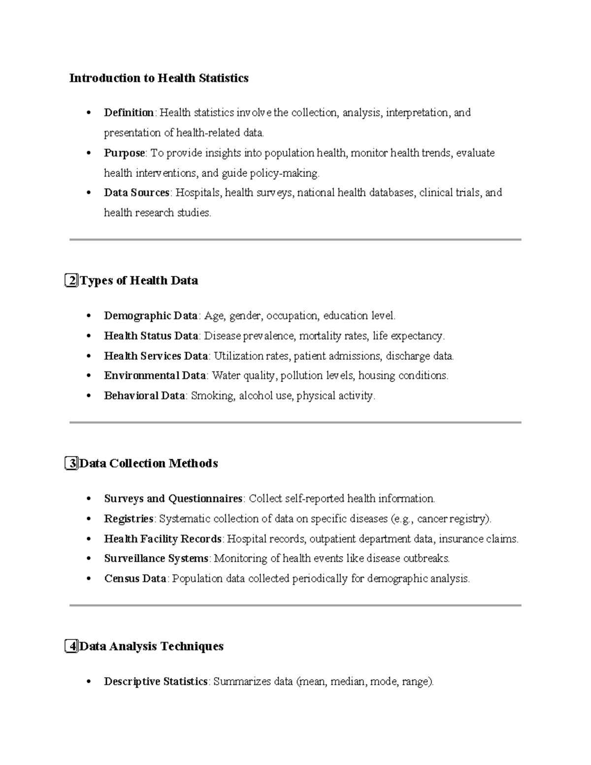 Health Statistics Overview: Collection, Analysis, and Applications ...