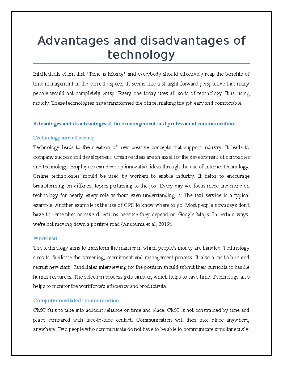 Advantages and disadvantages of technology   Advantages and ...