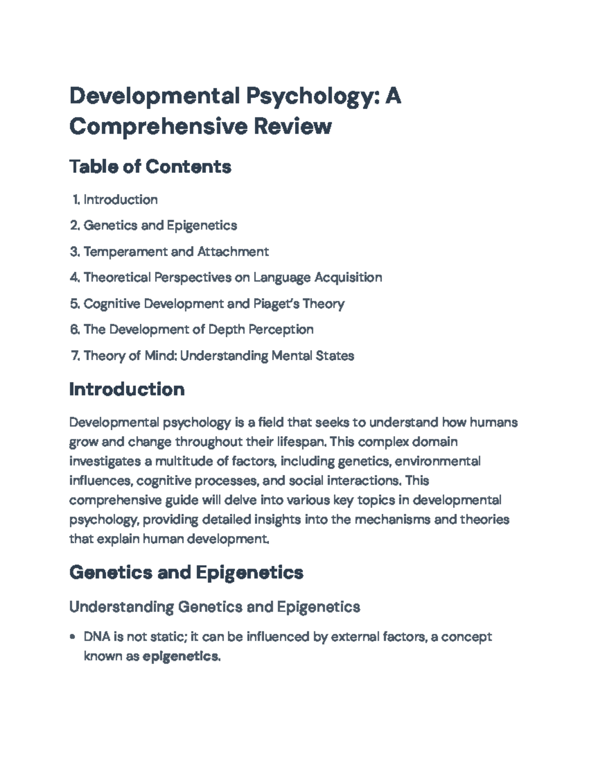 Developmental Psychology Comprehensive Review: Key Theories & Concepts ...