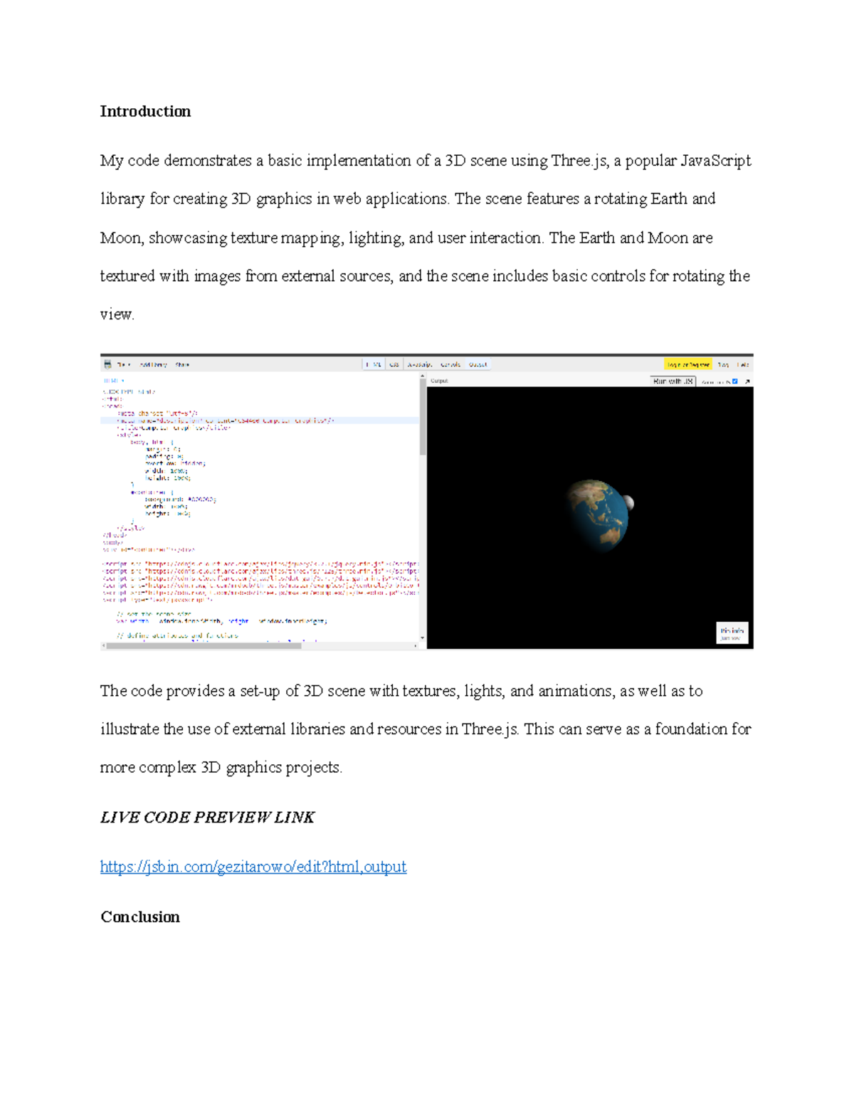 WAU6 - 3D Scene Implementation Using Three.js for Assignments - Studocu