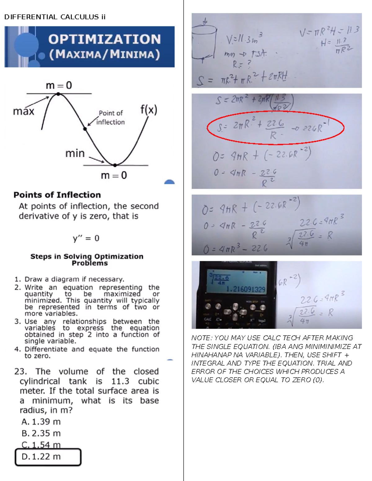 Differential Calculus II Study Guide and Notes - Studocu