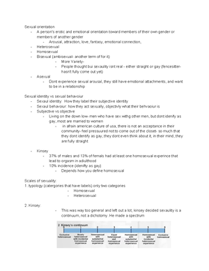 Psych 2076 midterm 1 lecture notes (lec 1-4) - CHAPTER 1 Sexual ...