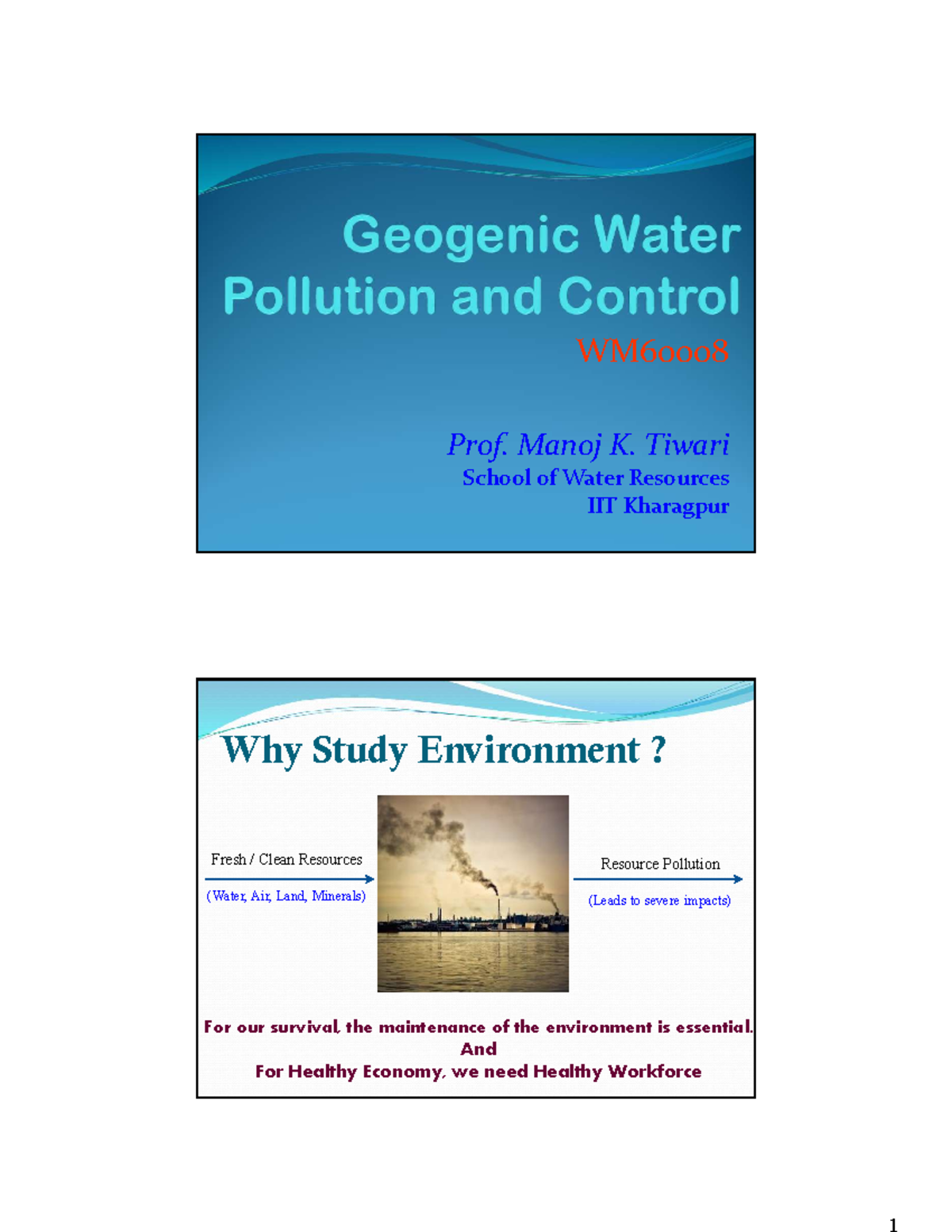 GWPC: Arsenic and Fluoride in Water Quality Assessment - Studocu