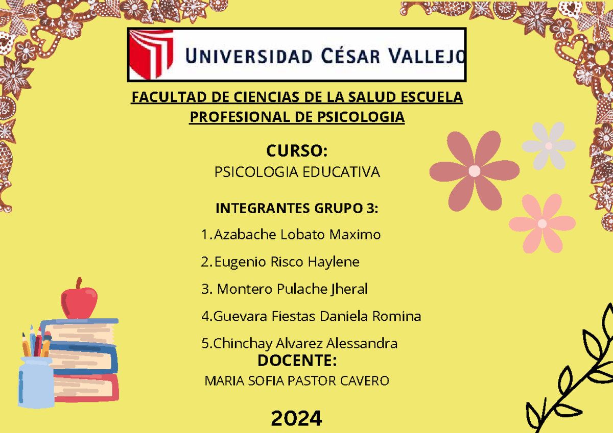 Organizador Visual - Psicología Educativa (PSICOLOGÍA EDU 2024) - Document Preview