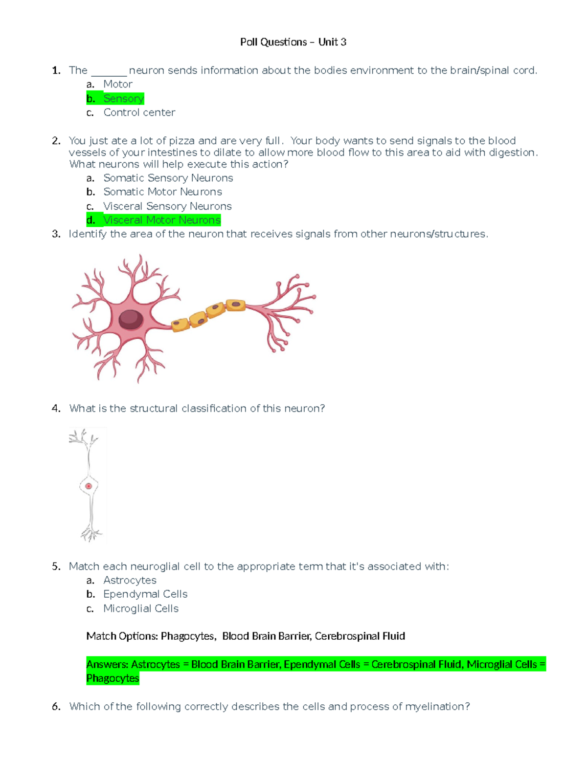 101 - Poll Questions - Unit 3 - Poll Questions – Unit 3 1. The ...
